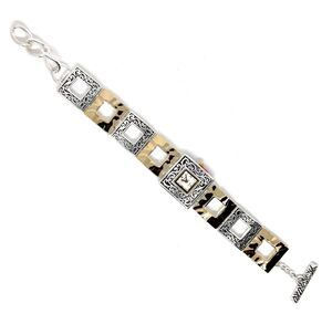 Vtg, Y2K New Geneva Silver and Gold Plated Ladies Watch Band Item #1037